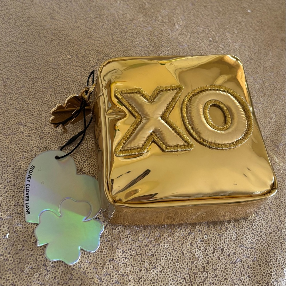 💖 Stoney Clover Lane Metallic Gold mini pouch